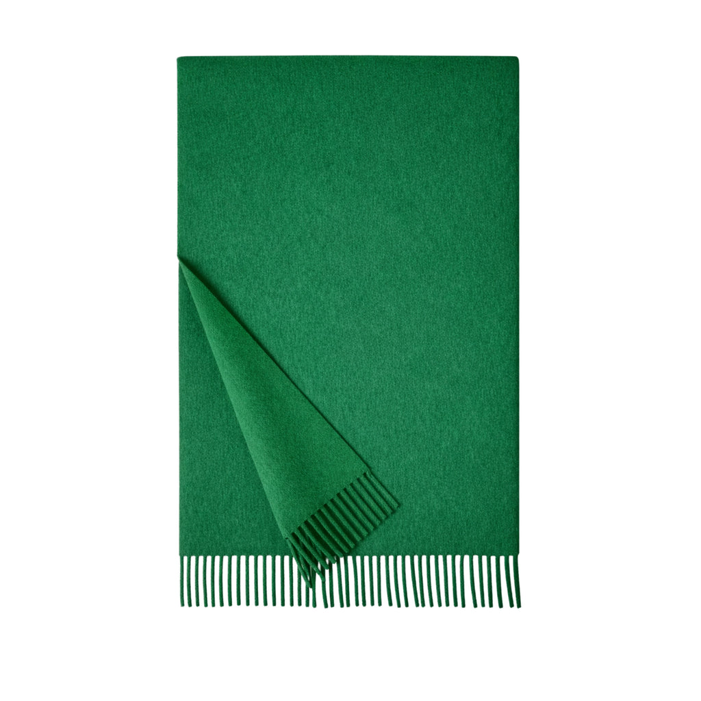 KASCHMIR SCHAL - MEDIUM GREEN