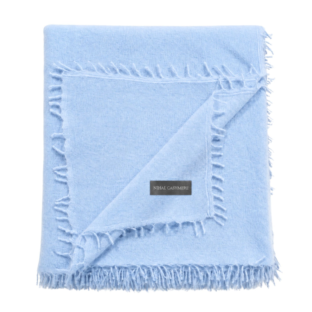 KASCHMIR SCHAL - BABY BLUE