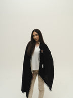 KASCHMIR SCHAL - BLACK