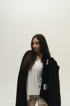 KASCHMIR SCHAL - BLACK