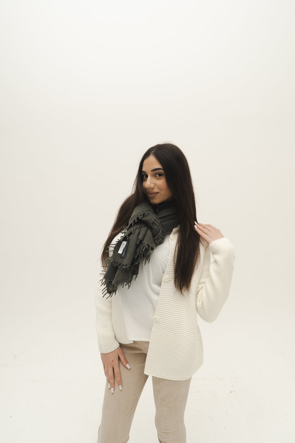 KASCHMIR SCHAL - MOOR