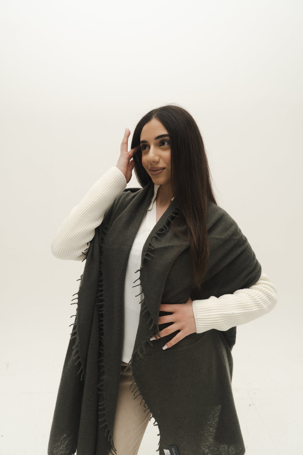 KASCHMIR SCHAL - MOOR