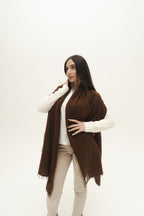 KASCHMIR SCHAL - UMBER