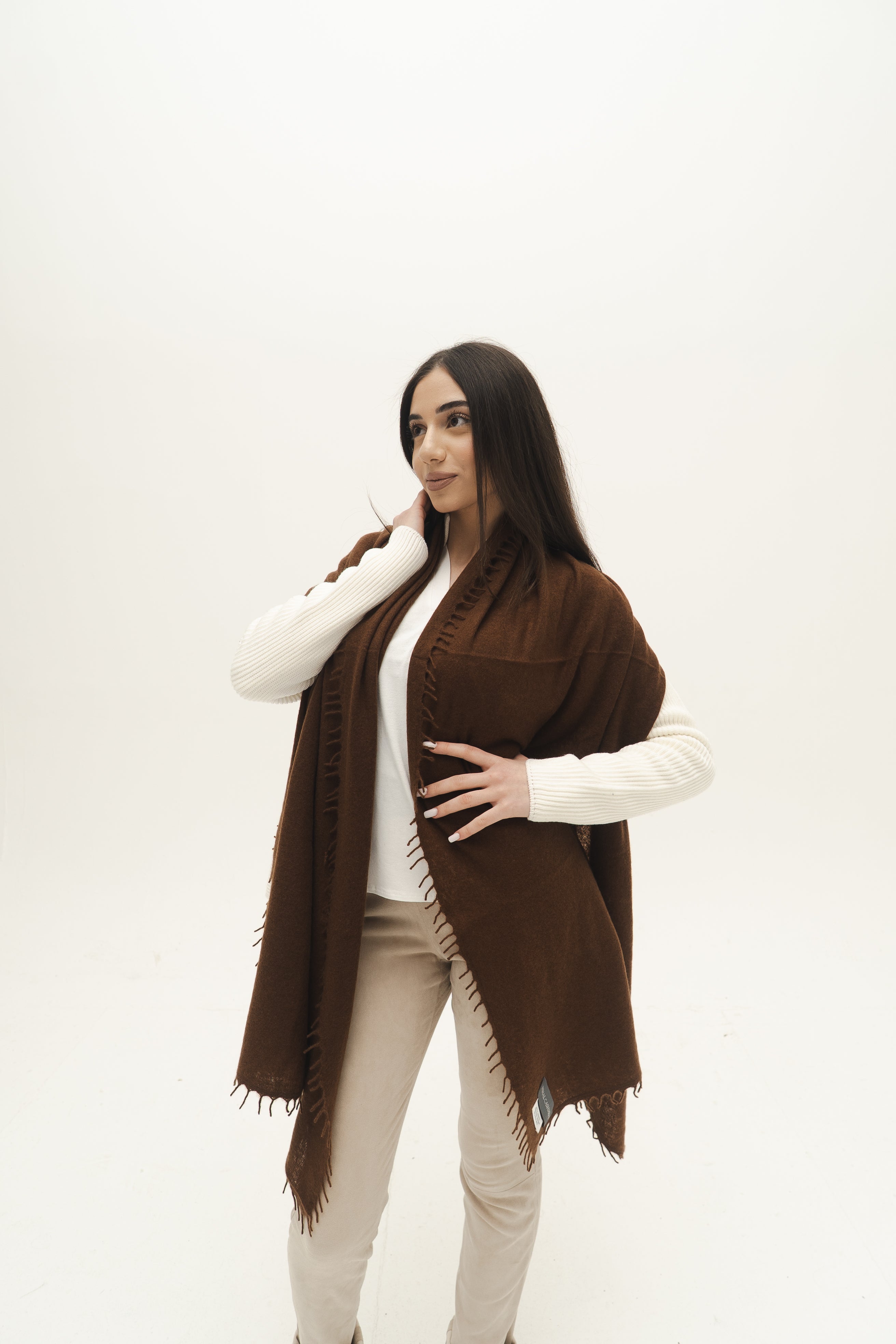 KASCHMIR SCHAL - UMBER