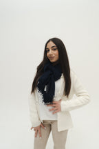 KASCHMIR SCHAL - MIDNIGHT NAVY