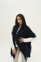 KASCHMIR SCHAL - MIDNIGHT NAVY
