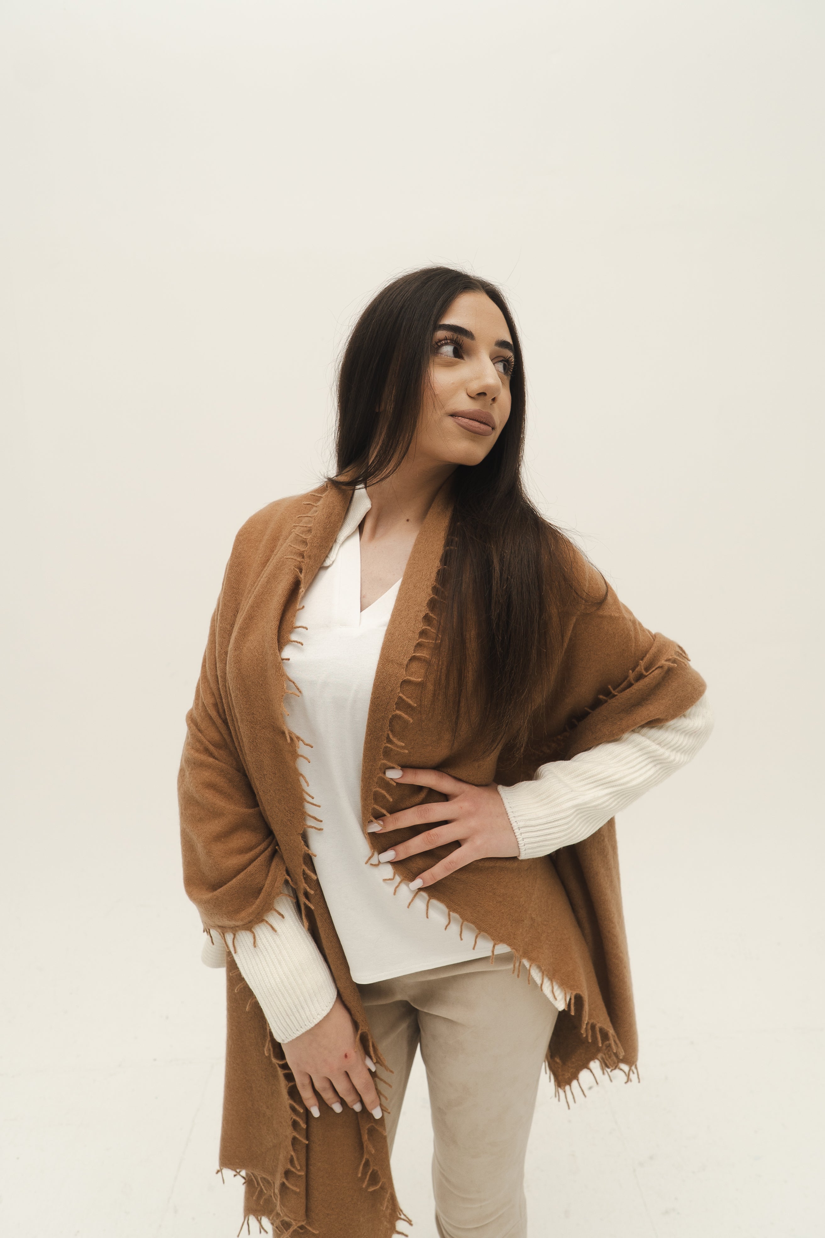 KASCHMIR SCHAL - PRAIRIE SAND