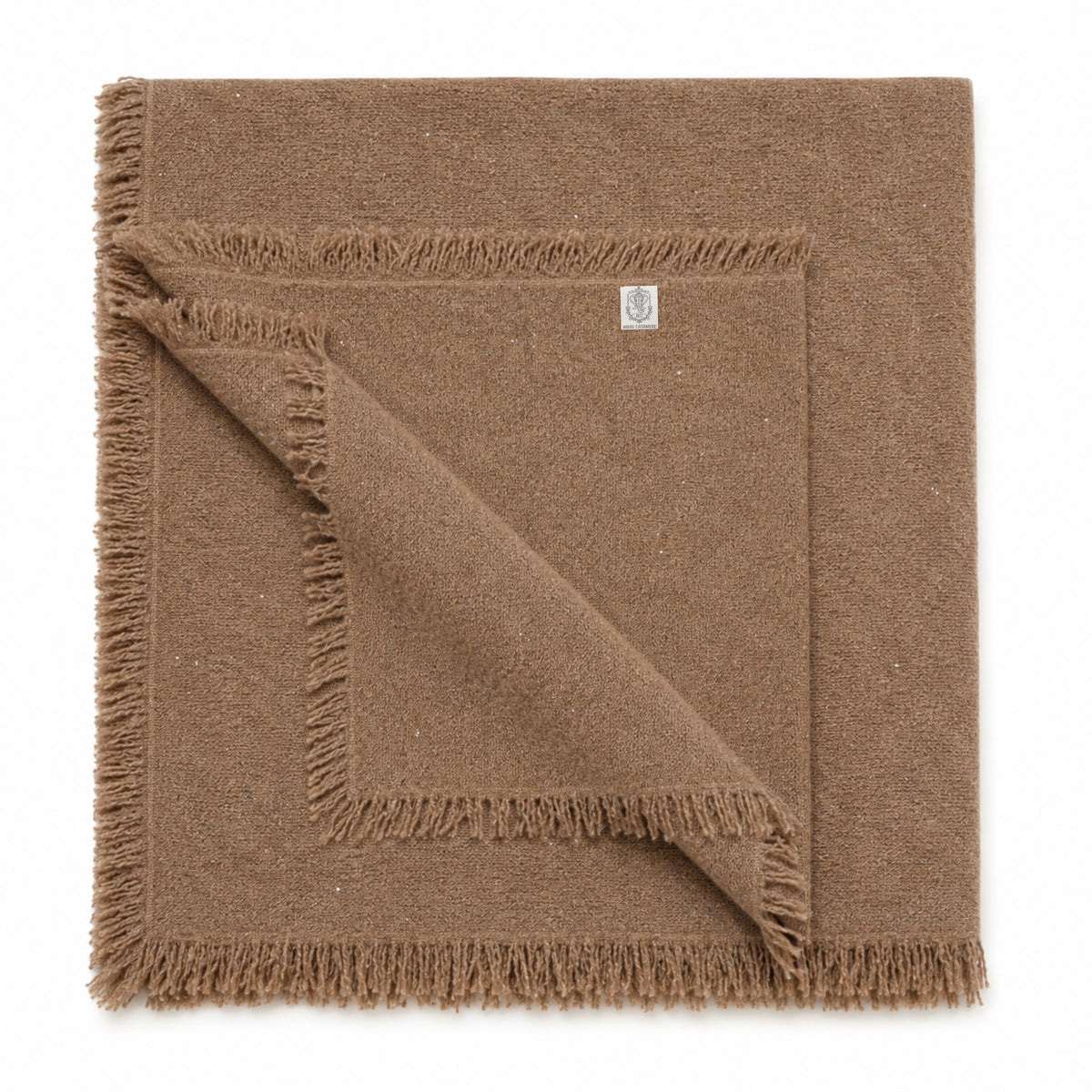 NIHAL CASHMERE Luxury Sparkle Schal aus 100 % Kaschmir - Taupe Glow