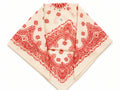 NIHAL CASHMERE Dreieckstuch - Ivory Red Paisley