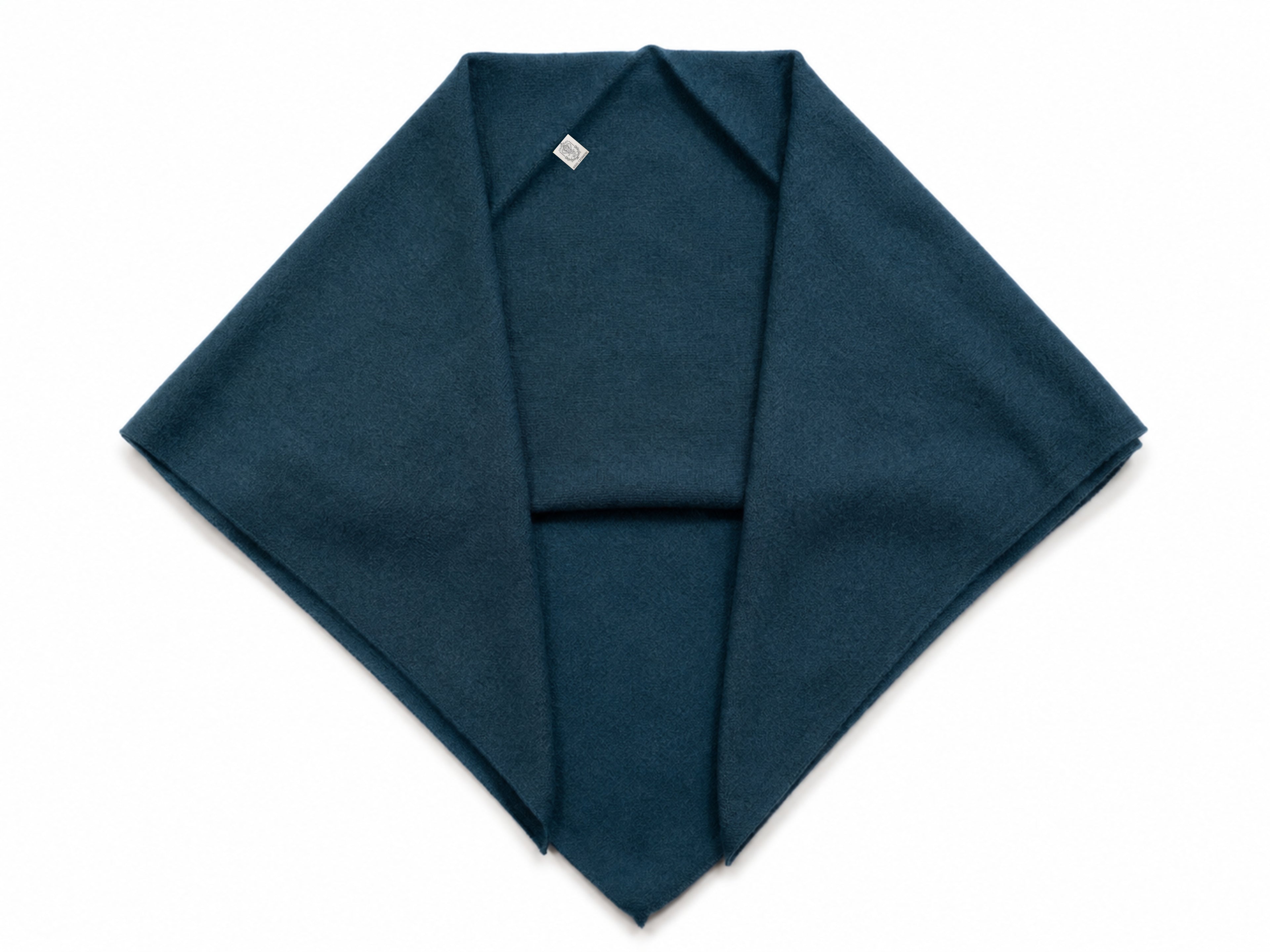 NIHAL CASHMERE Dreieckstuch - Peacock Blue