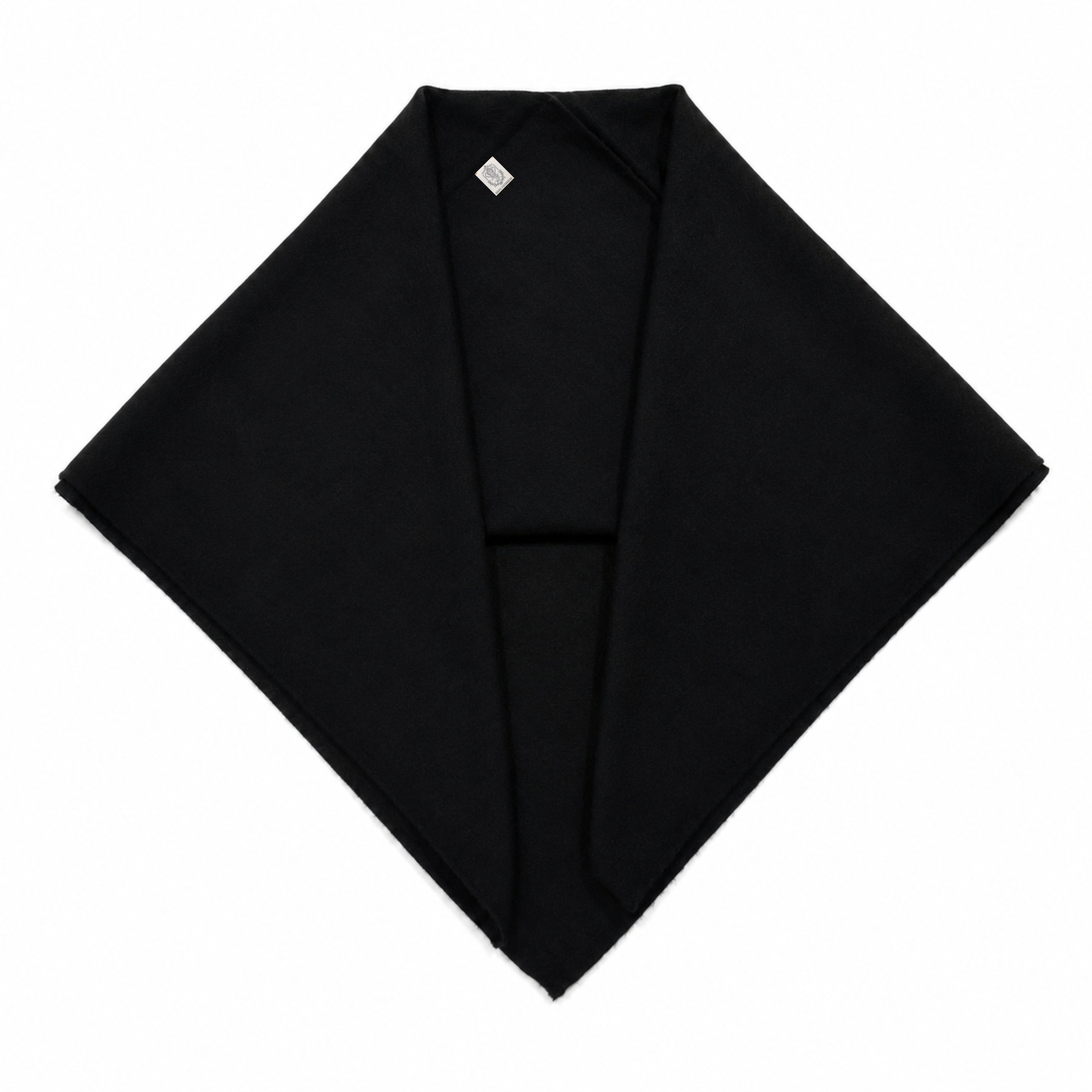 NIHAL CASHMERE Dreieckstuch - Black